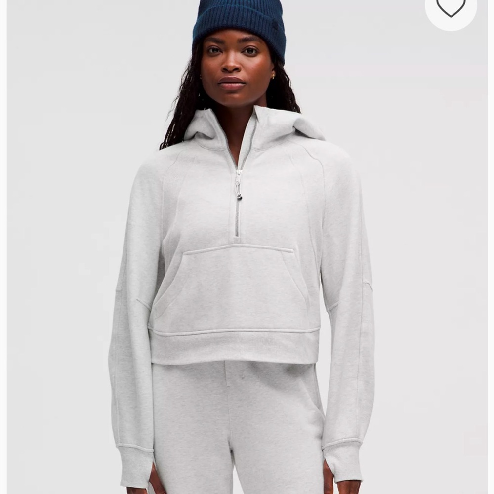Scuba oversized half zip hoodie sz M/L